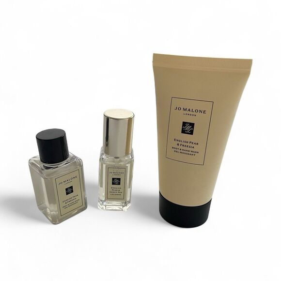 Jo Malone ENGLISH PEAR BODY & HAND WASH x2 & Fragrance - Picture 1 of 3